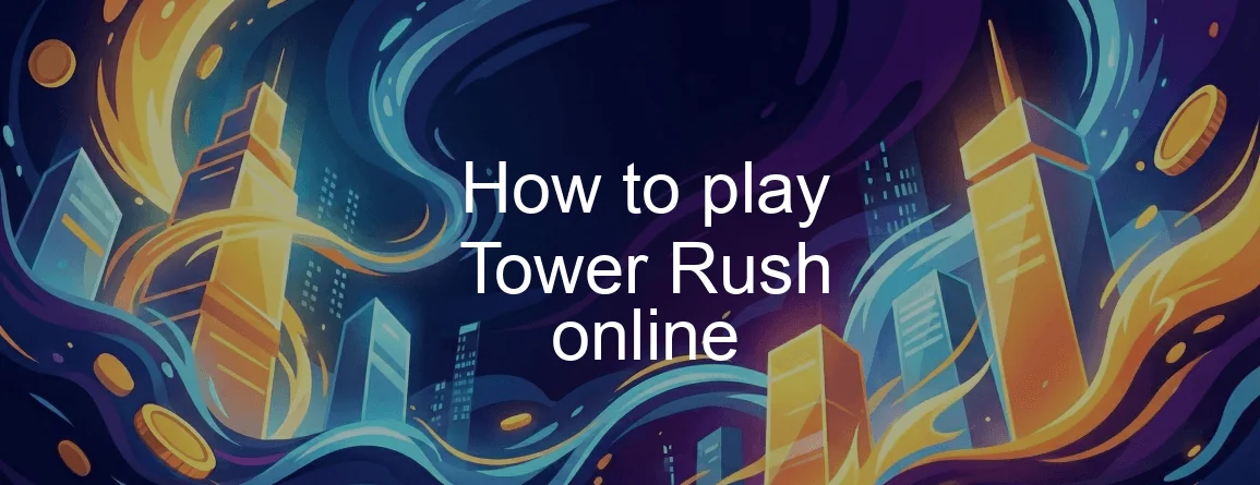 Tower Rush interface showing the Build and Drop controls on a phone
