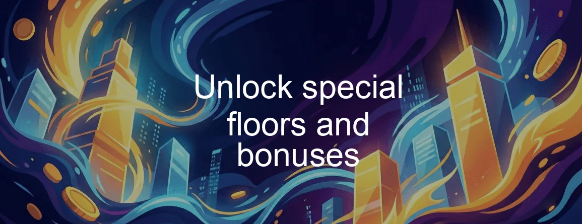 Frozen and Temple special floors highlighted inside a Tower Rush tower